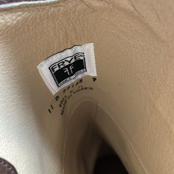 Leather Frye calf-height boots, size 11 - Picture 5 of 6